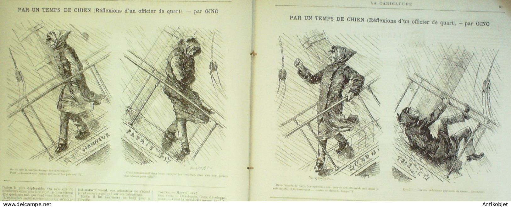 La Caricature 1886 N°324 Peinturiana Sorel Labiche Oar Luque Caran D'Ache Job Gino - Zeitschriften - Vor 1900