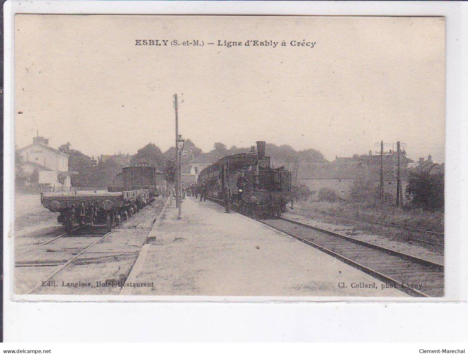 ESBLY: Lligne D'esbly à Crécy, Gare - Très Bon état - Esbly