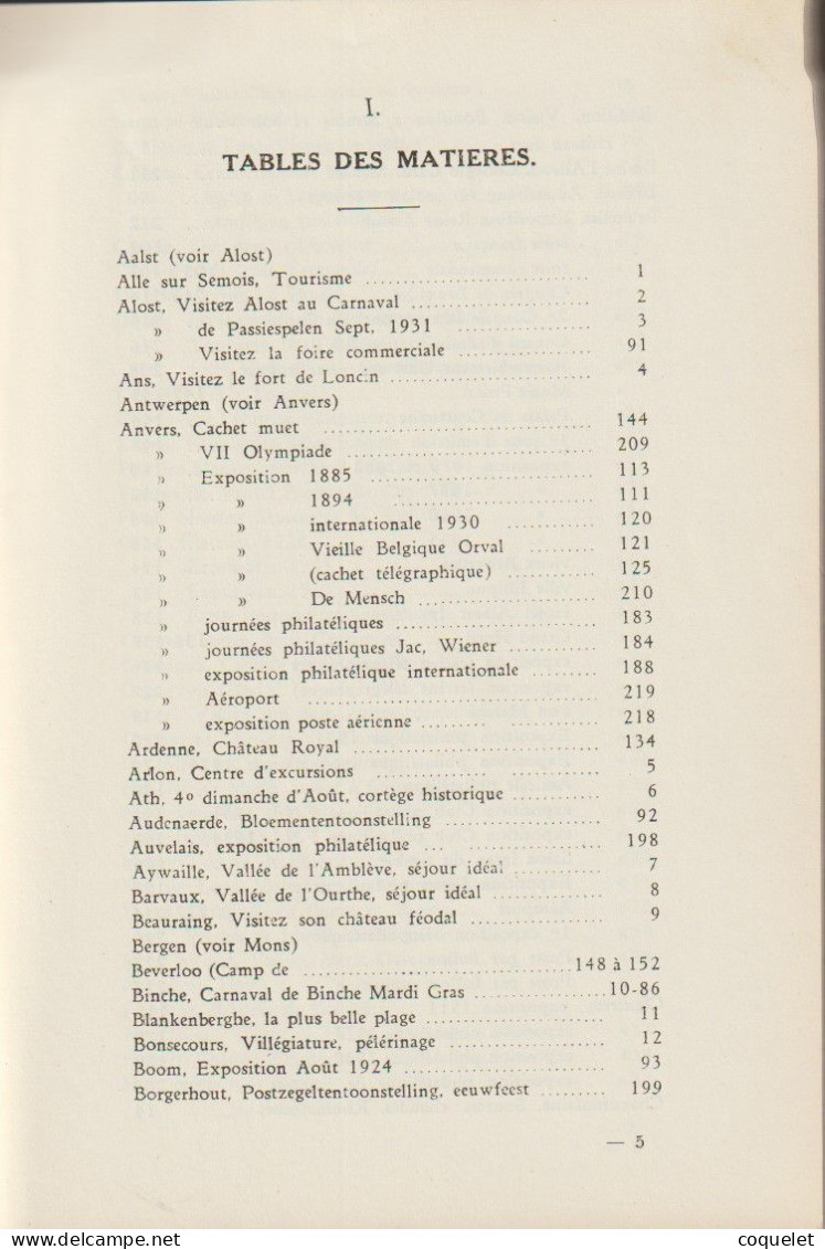 Atlas Des Oblitérations De Belgique Les 3 Fascicules Par André  DE COCK - Oblitérations