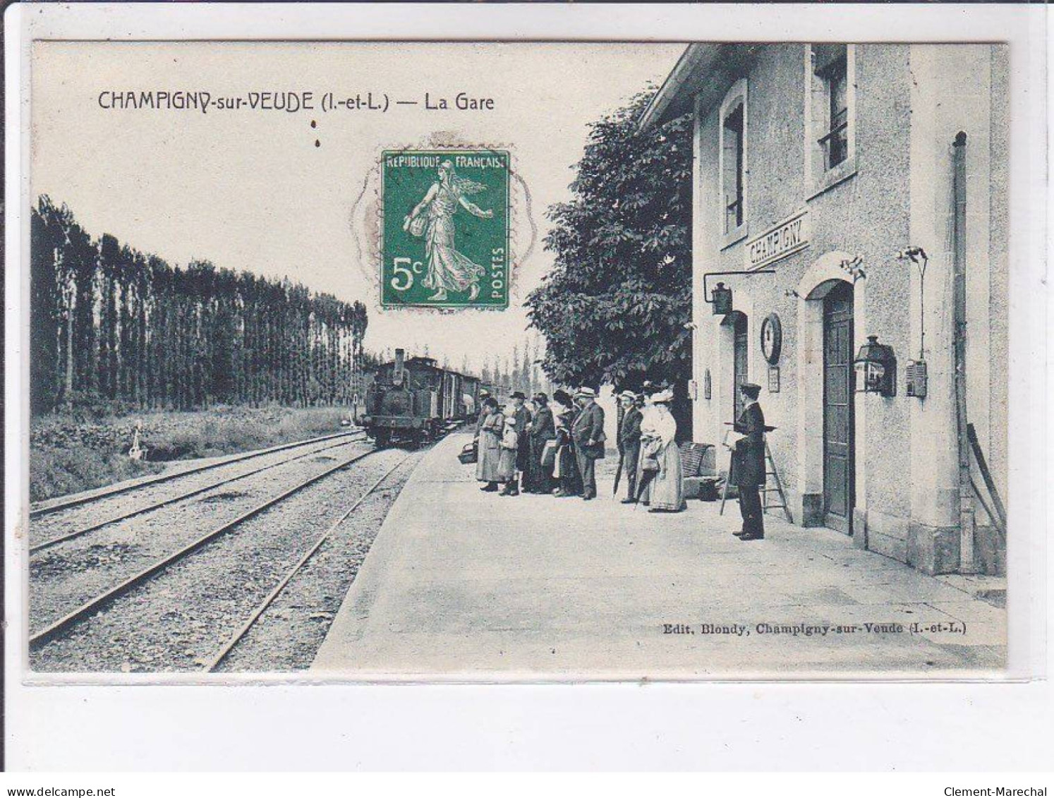 CHAMPIGNY-sur-VEUDE: La Gare - Très Bon état - Champigny-sur-Veude