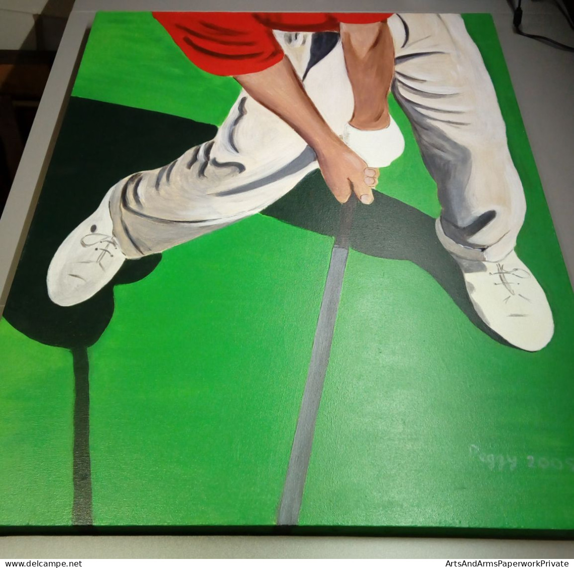 Golfeur/ Golfer (Description Of All My Offers In French And English, Click On 'more') - Acrylic Resins