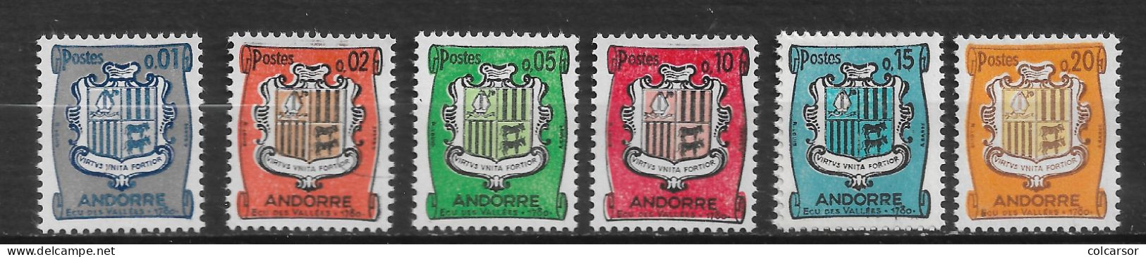 ANDORRE FRANÇAIS N° 153/57 SAUF 155A +156A - Neufs