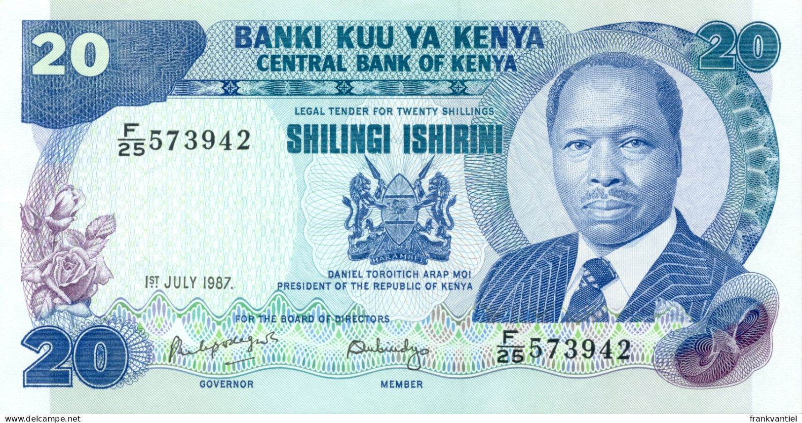 Kenya P-21 20 Shilingi 1987 UNC - Kenia