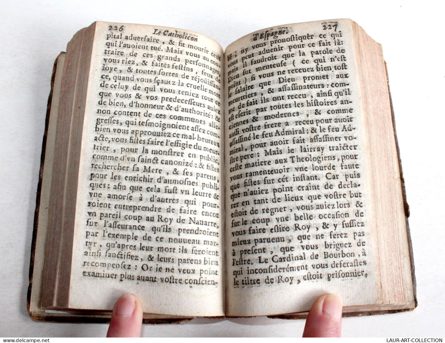 TRES RARE 1593 SATYRE MENIPPEE DE LA VERTU DU CATHOLICON D'ESPAGNE & DE LA TENUE / ANCIEN LIVRE XVIe SIECLE (2204.22) - Antes De 18avo Siglo