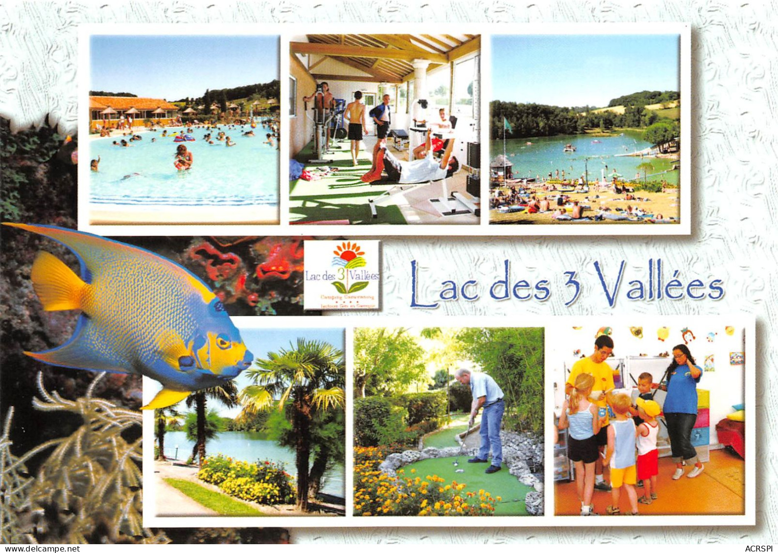 LECTOURE Lac Des Trois Vallees Parc De Loisirs Camping Caravaning 4 Etoiles Piscine 25(scan Recto-verso) MA2094 - Lectoure