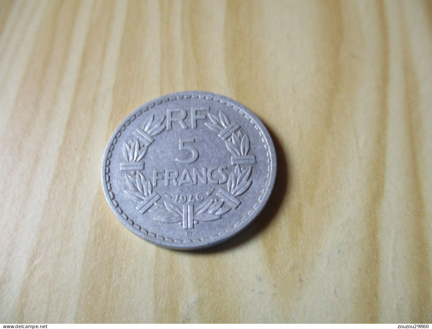 France - 5 Francs Lavrillier 1946 Alu.N°589. - 5 Francs