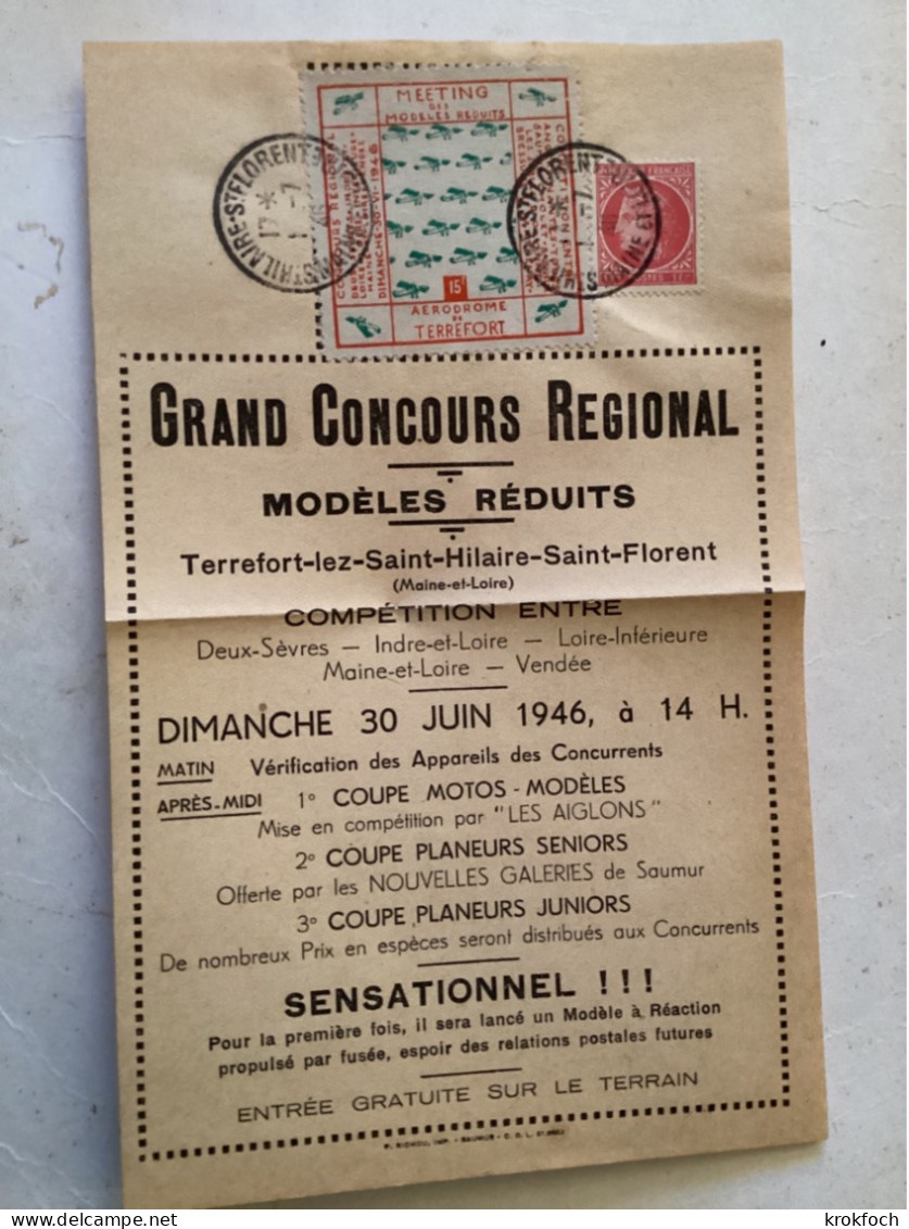 Saint-Hilaire Saint-Florent 49 - Meeting Aérien Modèles Réduits 1946 Terrefort - Vignette - Aviation