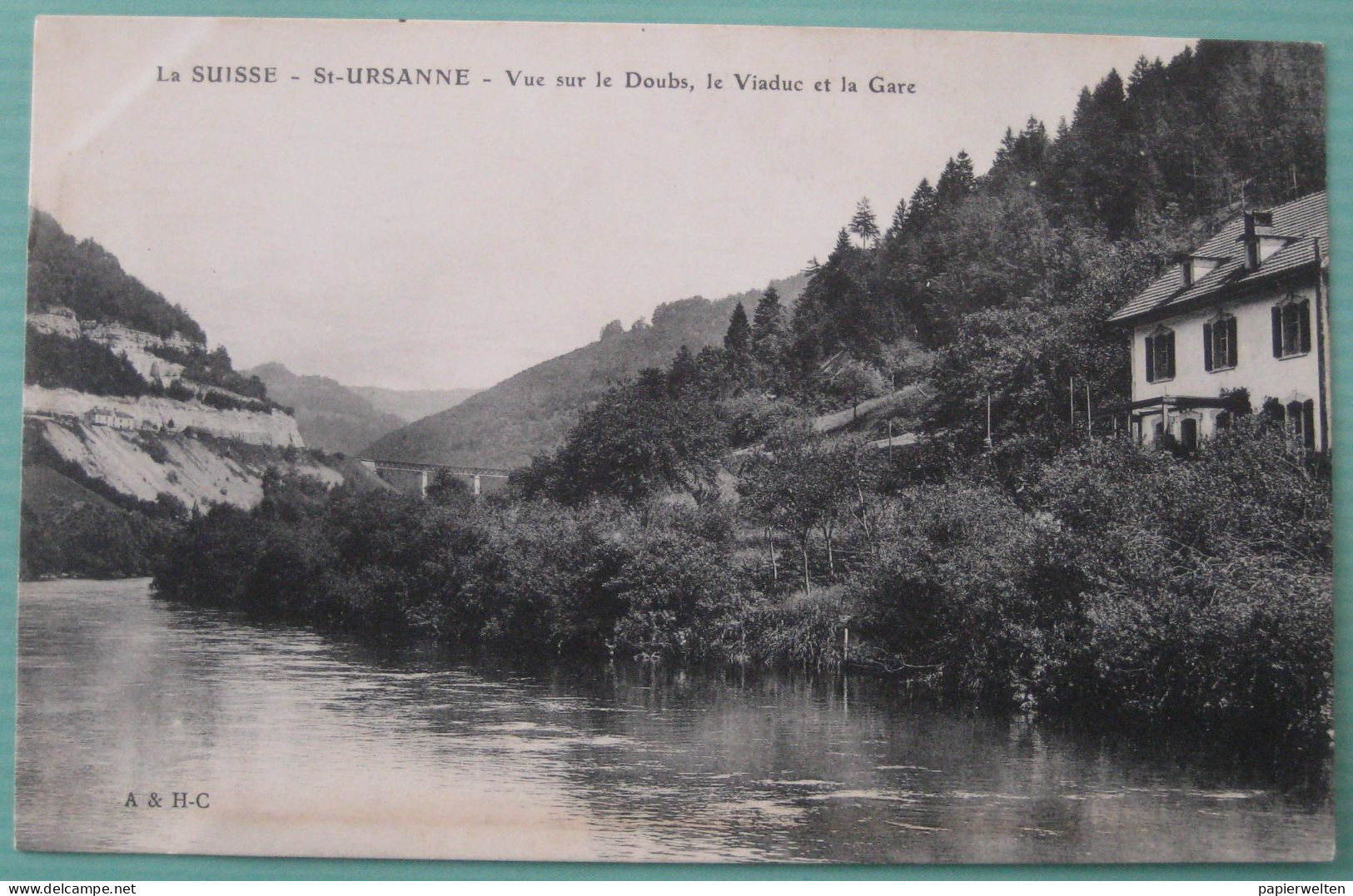 Saint-Ursanne (JU) - Vue Sur Le Doubs, Le Viaduc Et La Gare - Saint-Ursanne