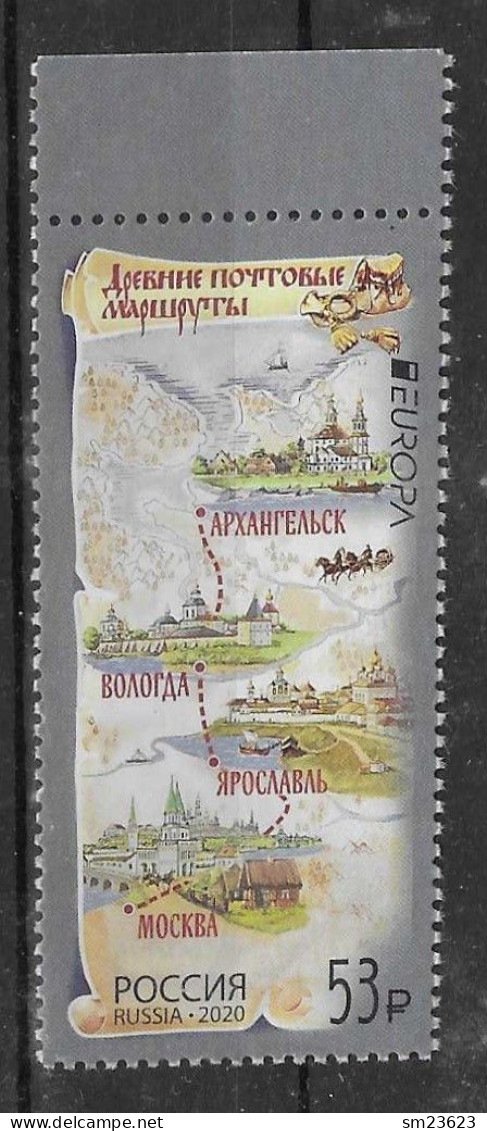 Russland / Russia  2020 , EUROPA CEPT / Postwege - Postfrisch / MNH / (* No Gum) - 2020