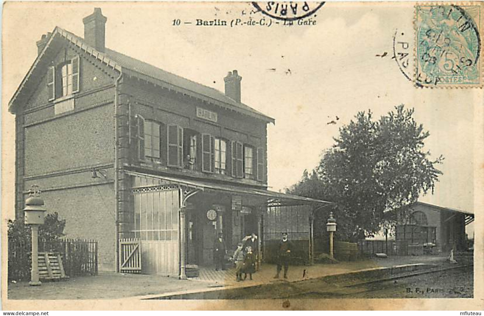 62* BARLIN  La Gare                   MA95,0169 - Barlin