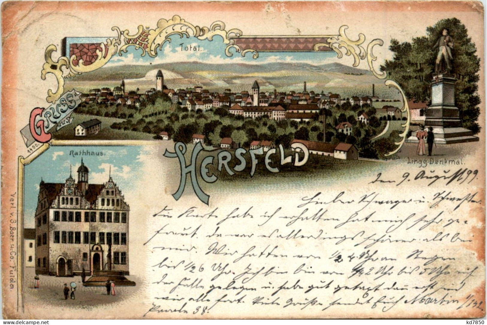 Gruss Aus Hersfeld - Litho - Bad Hersfeld