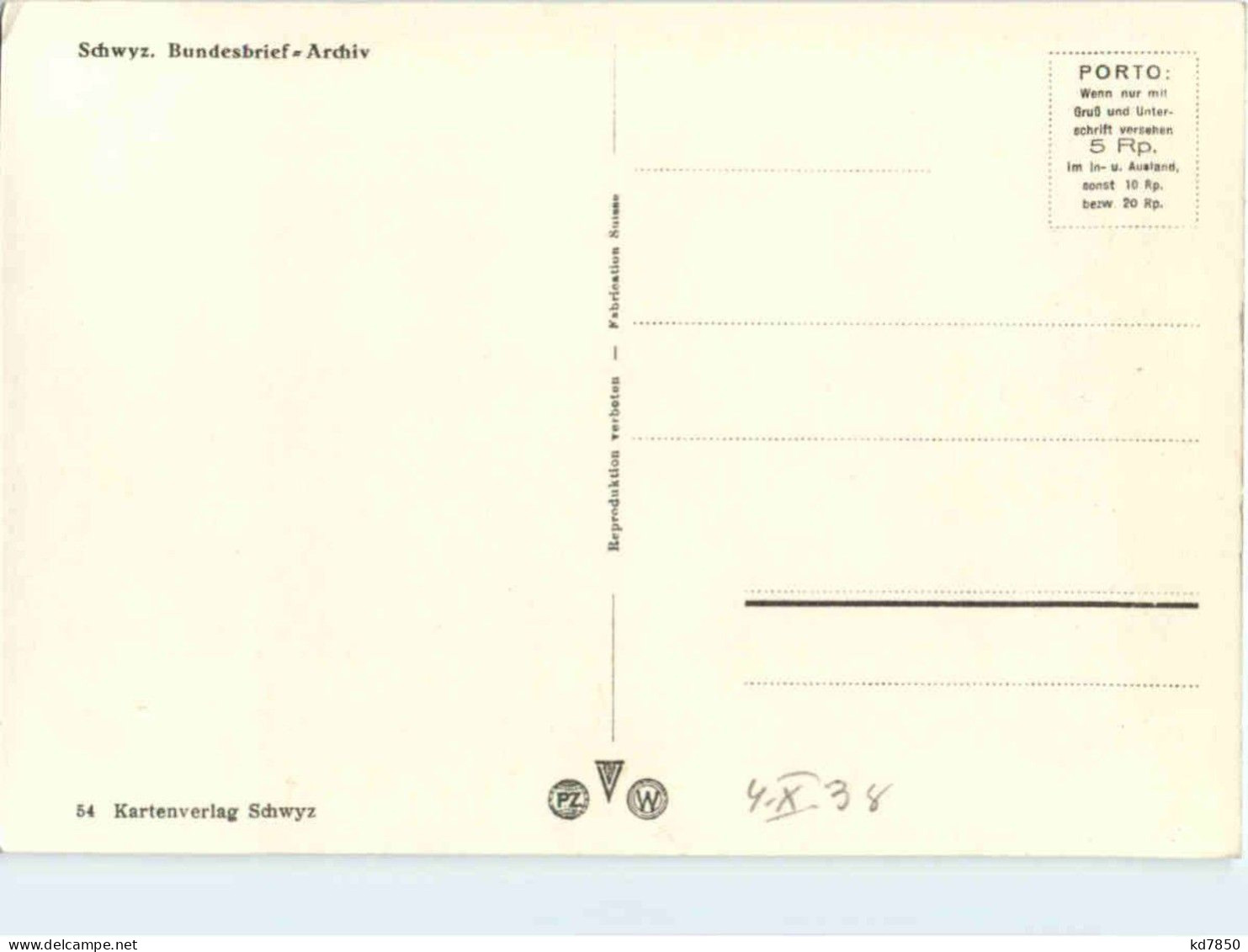 Schwyz - Bundesbrief Archiv - Schwytz