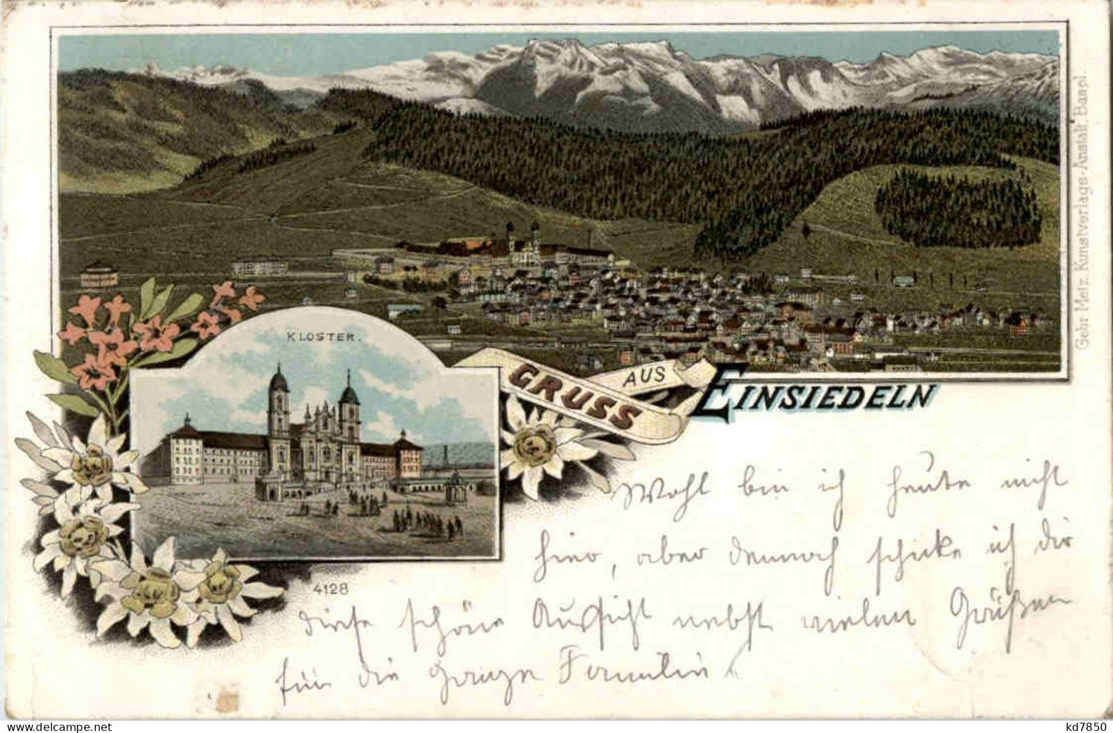 Gruss Aus Einsiedeln - Litho - Einsiedeln