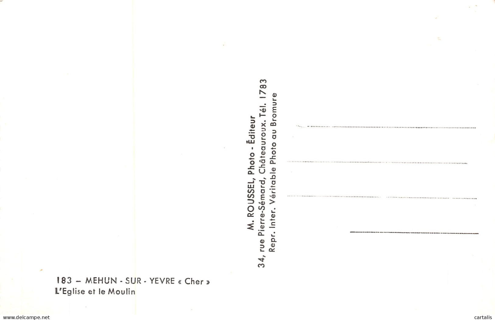 18-MEHUN SUR YEVRE-N° 4430-G/0391 - Mehun-sur-Yèvre