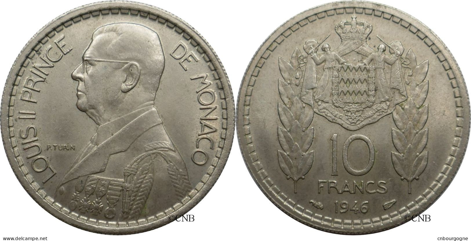 Monaco - Principauté - Louis II - 10 Francs 1946 - SUP/MS60 - Mon6142 - 1922-1949 Louis II