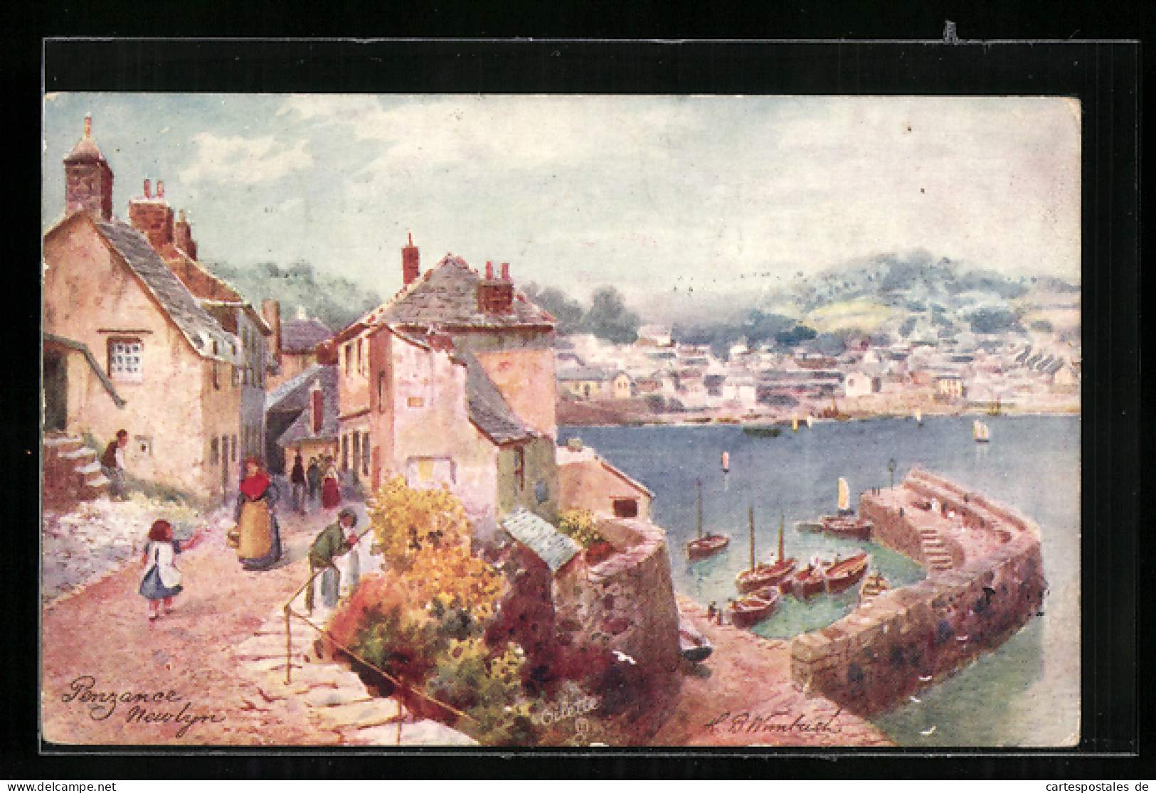 Künstler-AK Raphael Tuck & Sons Nr. 7070: Penzance, Ortsansicht  - Tuck, Raphael