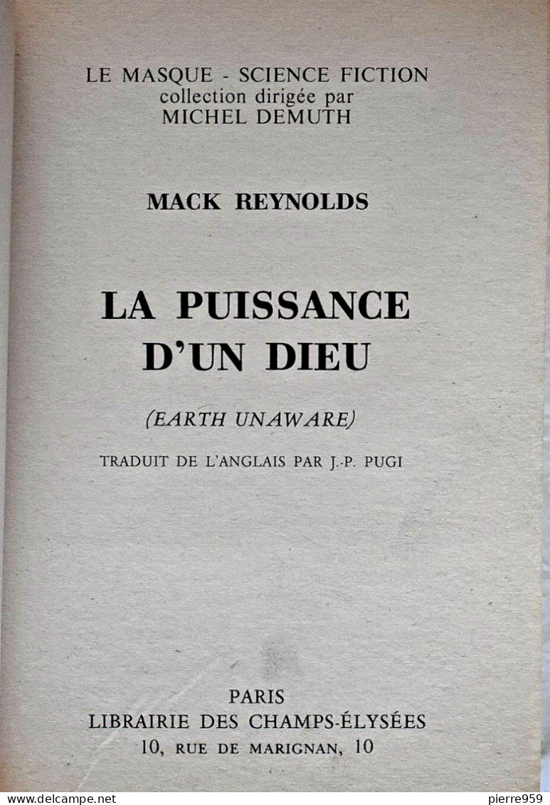 La Puissance D'un Dieu - Mack Reynolds - Le Masque SF