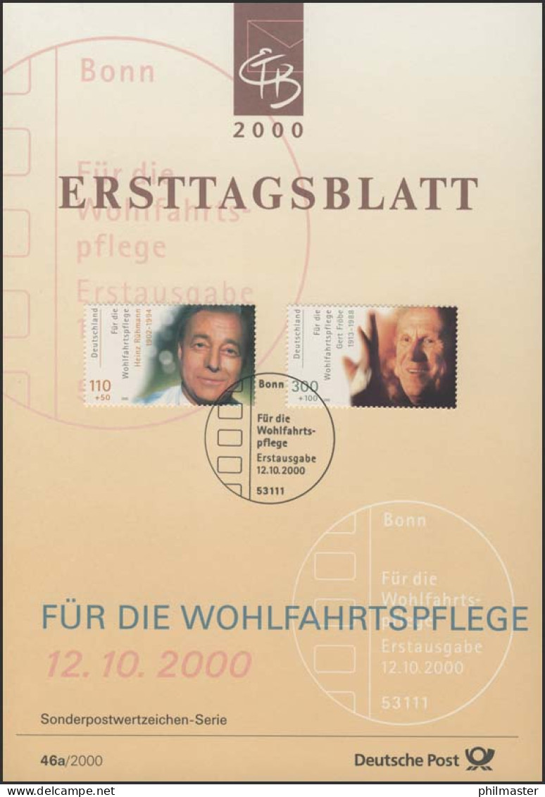 ETB 46+46a/2000 Wofa Schauspieler: Palmer, Jürgens - 1991-2000