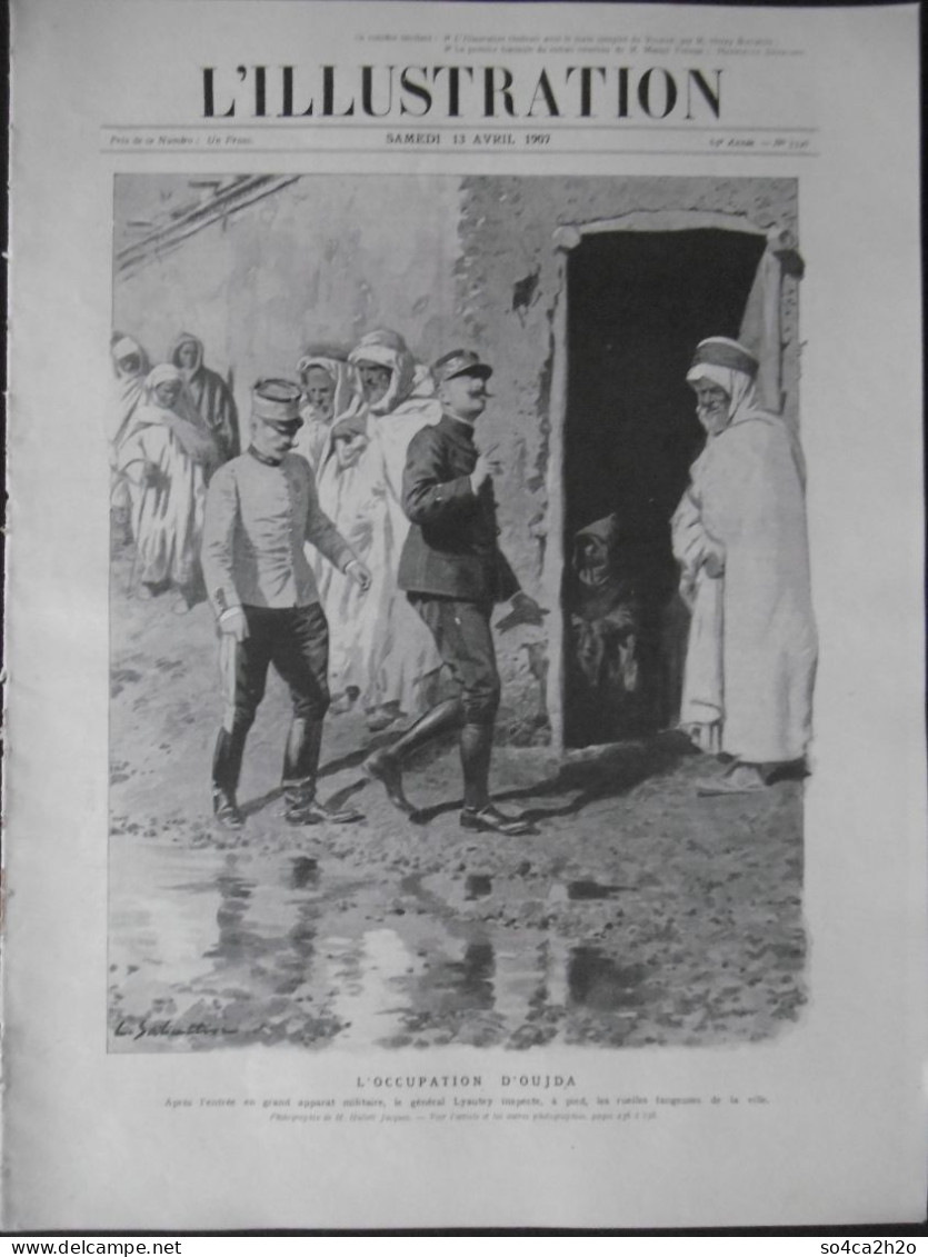 L'ILLUSTRATION N°3346 13/04/1907 Trois Nouvelles Expériences D'aéroplane; Docteur Mauchamp Assassiné à Marakech, - L'Illustration