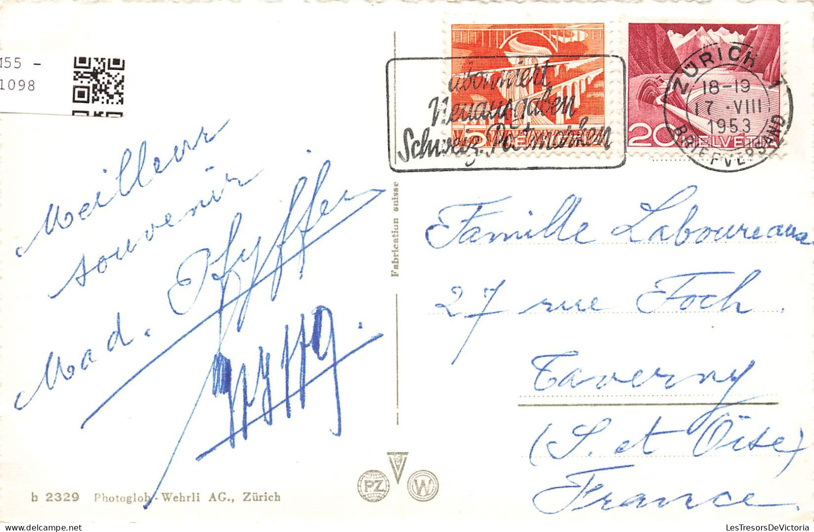 SUISSE - Zurich - Lion - Lac - Vue Générale - Carte Postale - Zürich