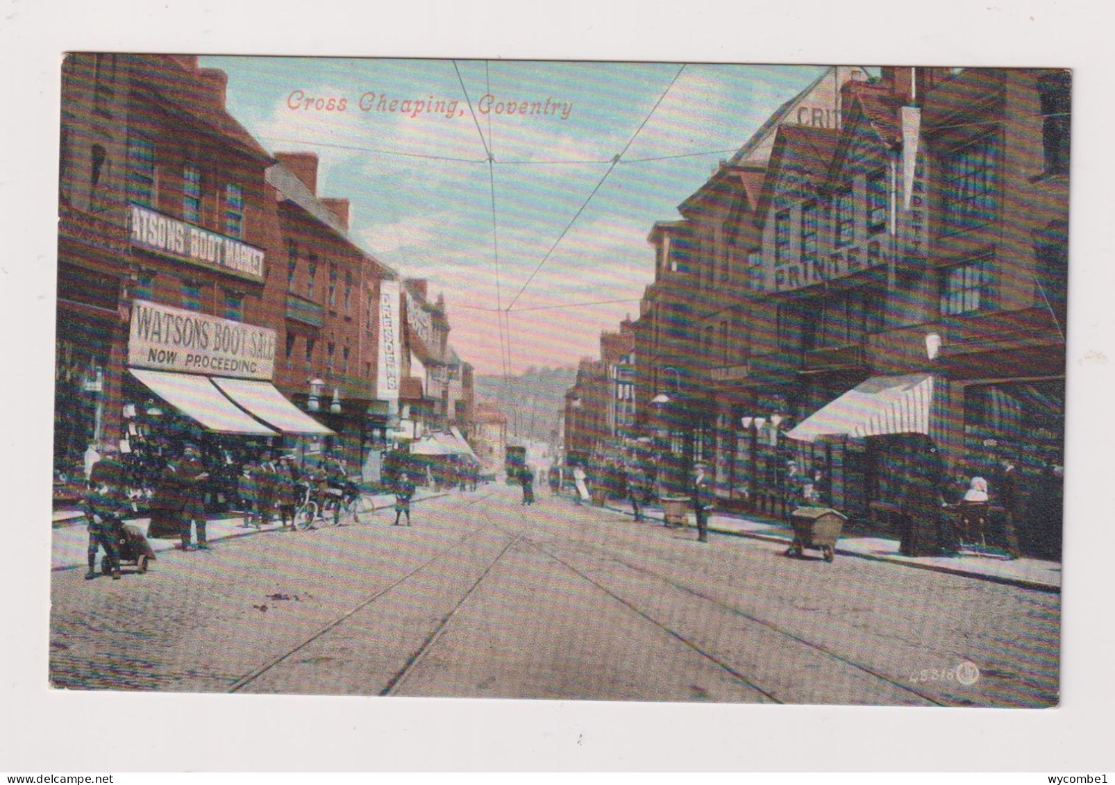 ENGLAND -  Coventry Cross Cheaping  Unused Vintage Postcard - Coventry