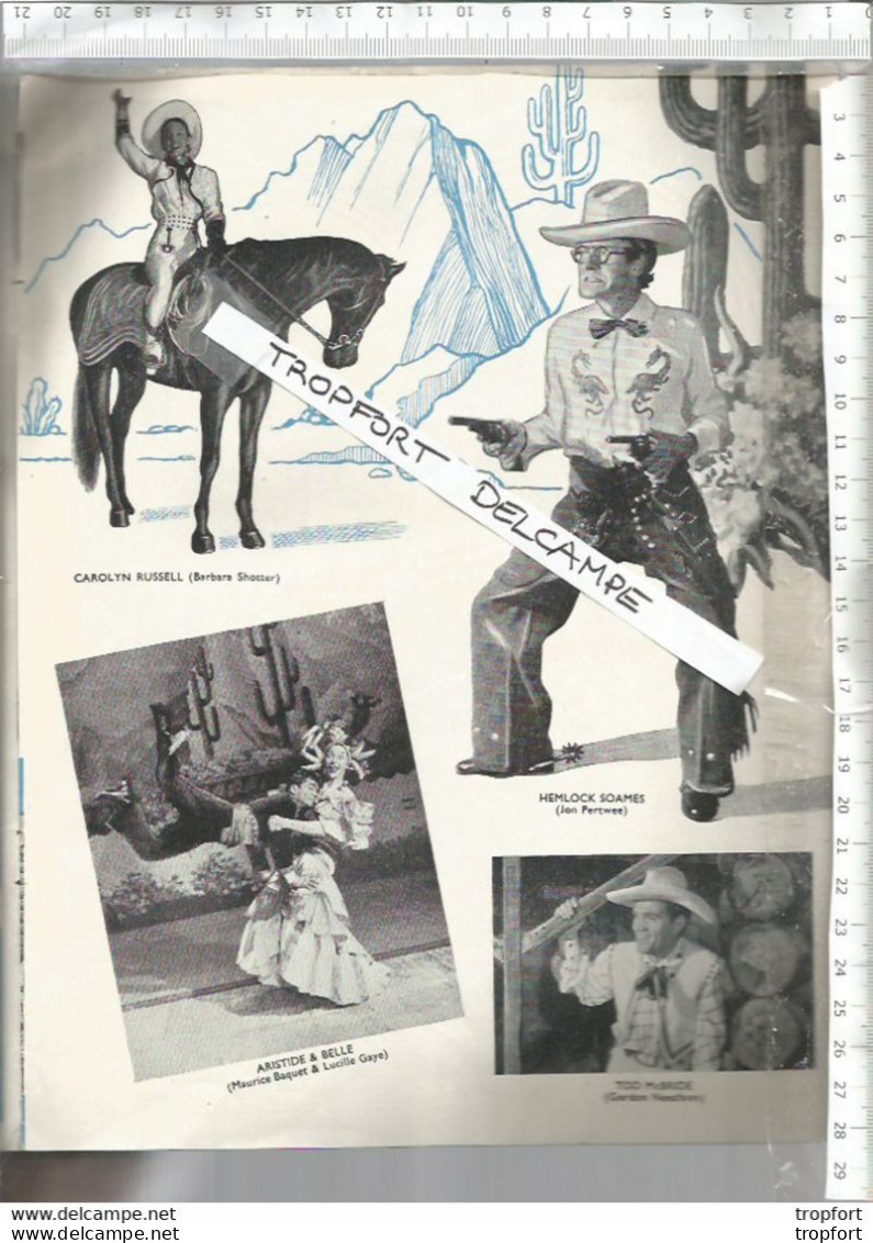 Vintage English Old Theater Program // Programme Théâtre EMPRESS HALL Londres 1952 Cow Boys British Program - Programmes