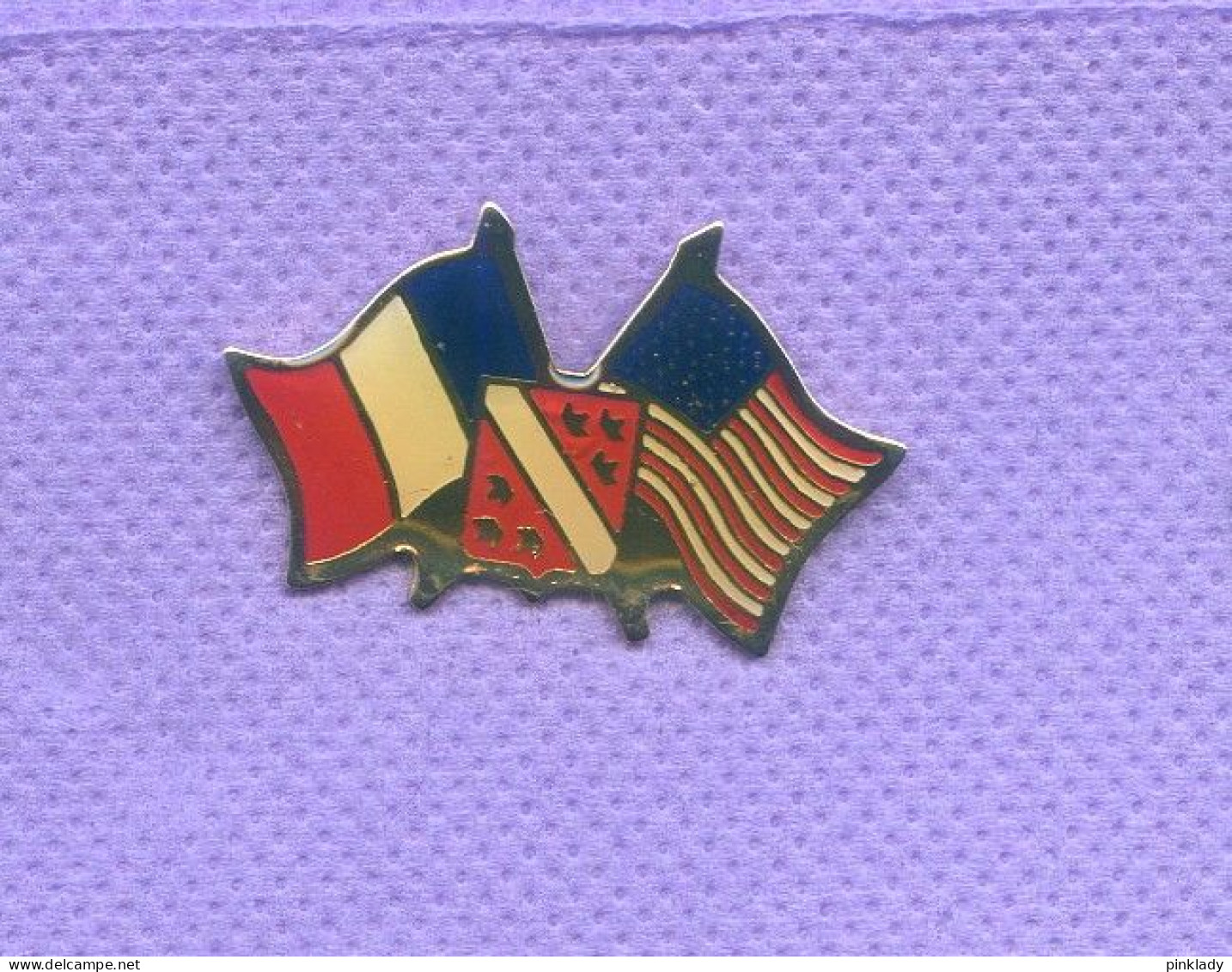 Rare Pins Drapeau France Usa Ab639 - Administrations
