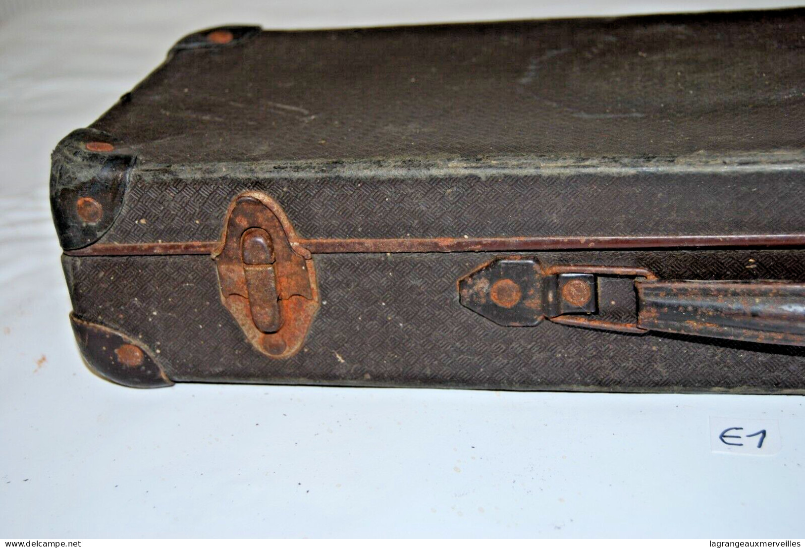 E1 Ancienne Valise En Carton - Vintage - Other & Unclassified