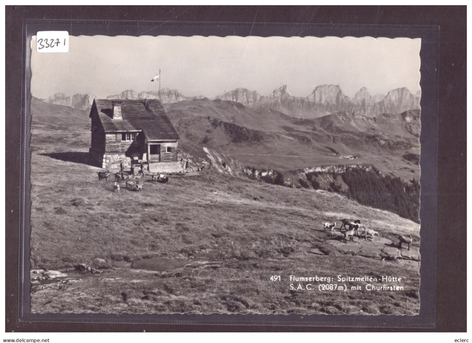 GRÖSSE 10x15cm - FLUMSERBERG - SPITZMEILEN HÜTTE - TB - Flums