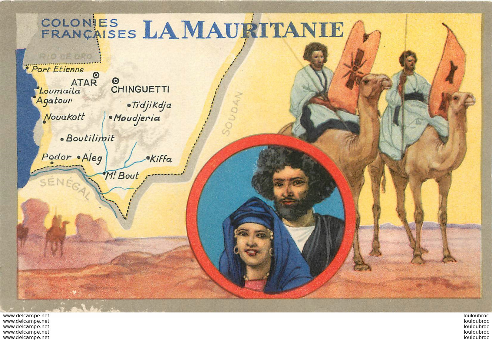 LA MAURITANIE COLONIES FRANCAISES PUBLICITE DES PRODUITS DU LION NOIR - Mauritania