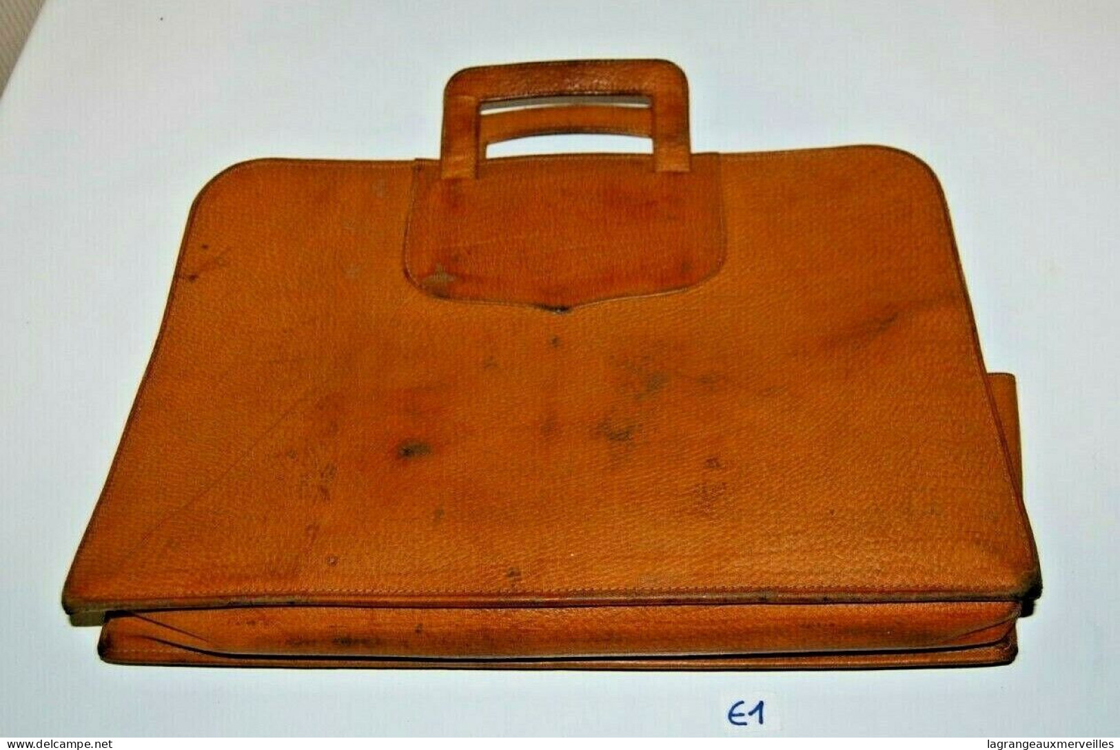 E1 Ancienne Sacoche - Administration - France - Document - Leather Goods 