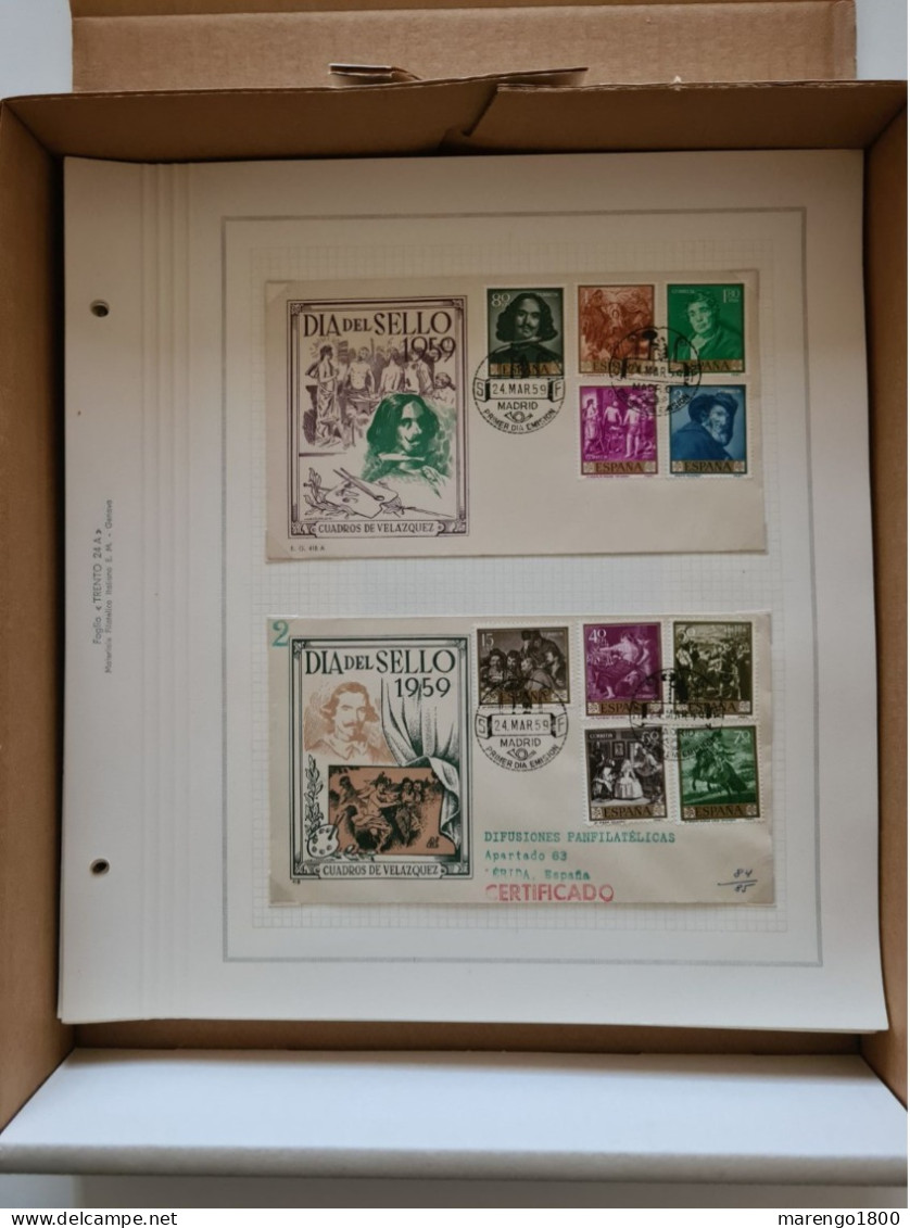 Spagna - Arte - Collezione di 80 cartoline maximum e 16 FDC 1958-1965 (48 foto) - Promo!!!        (g9589)