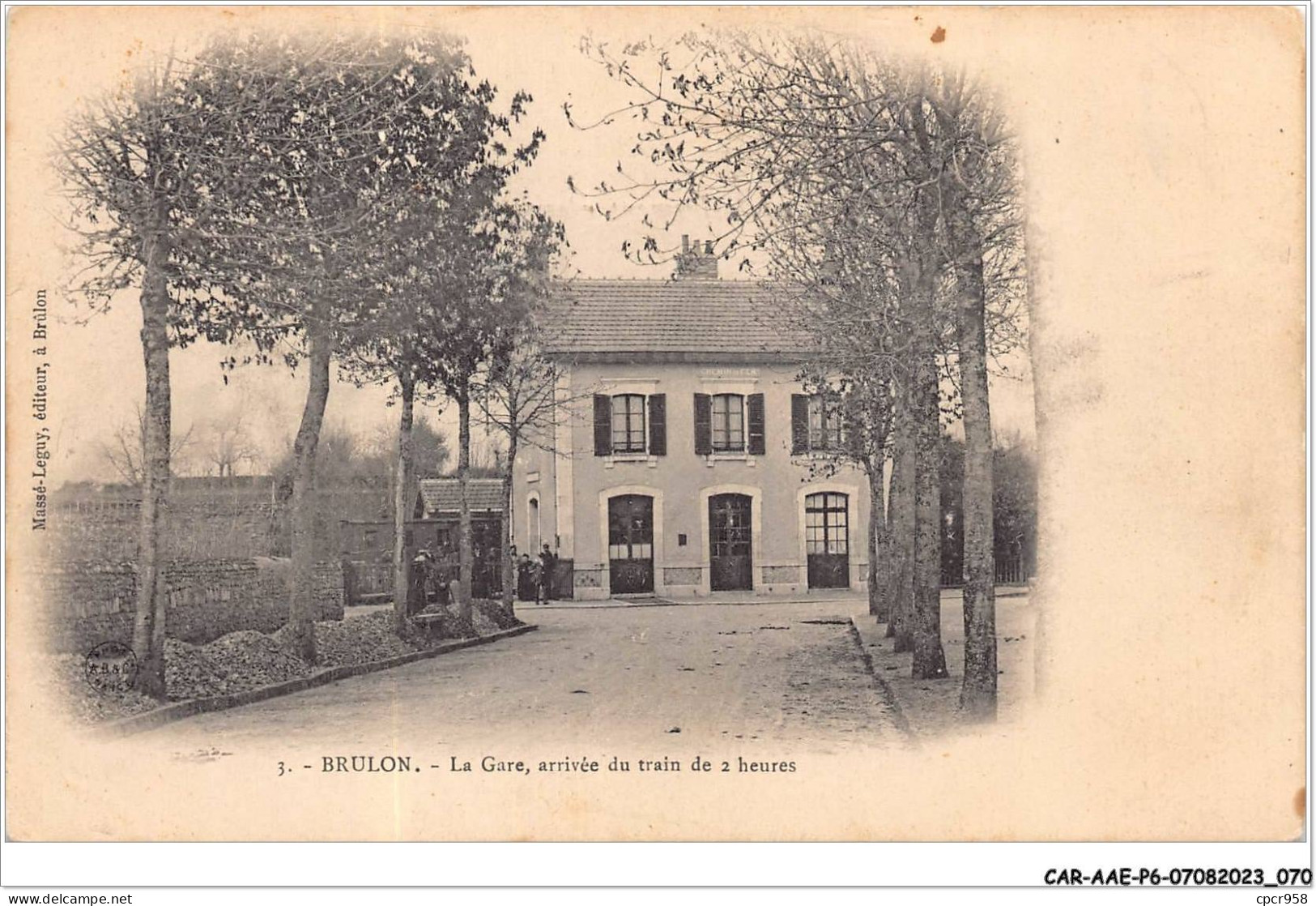 CAR-AAEP6-72-0540 - BRULON - La Gare - Arrivée Du Train De 2heures - Brulon