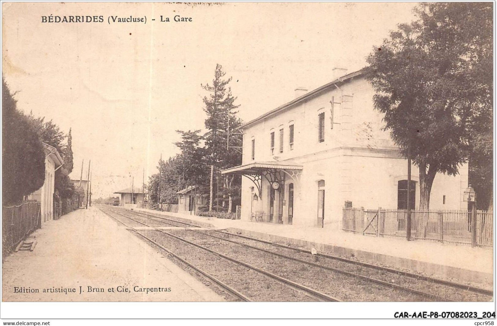 CAR-AAEP8-84-0829 - BEDARRIDES - La Gare - Bedarrides