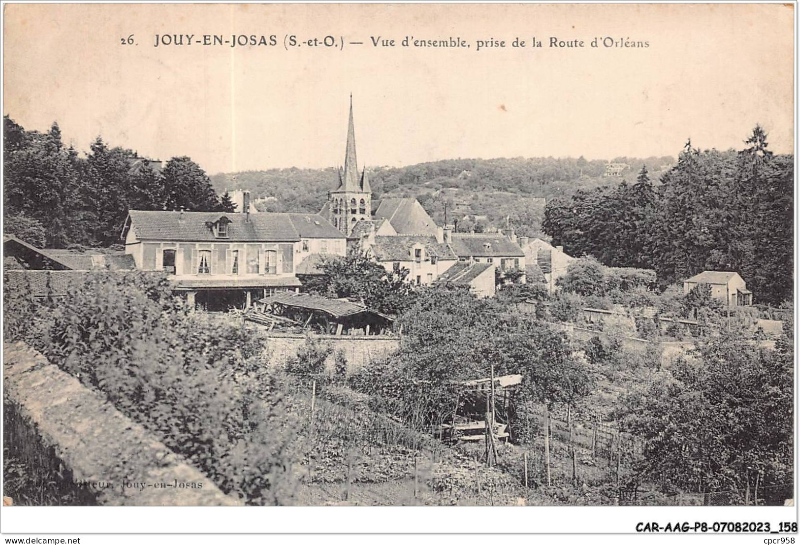 CAR-AAGP8-78-0756 - JOUY-EN-JOSAS - Vue D'ensemble Prise De La Route D'Orleans  - Jouy En Josas