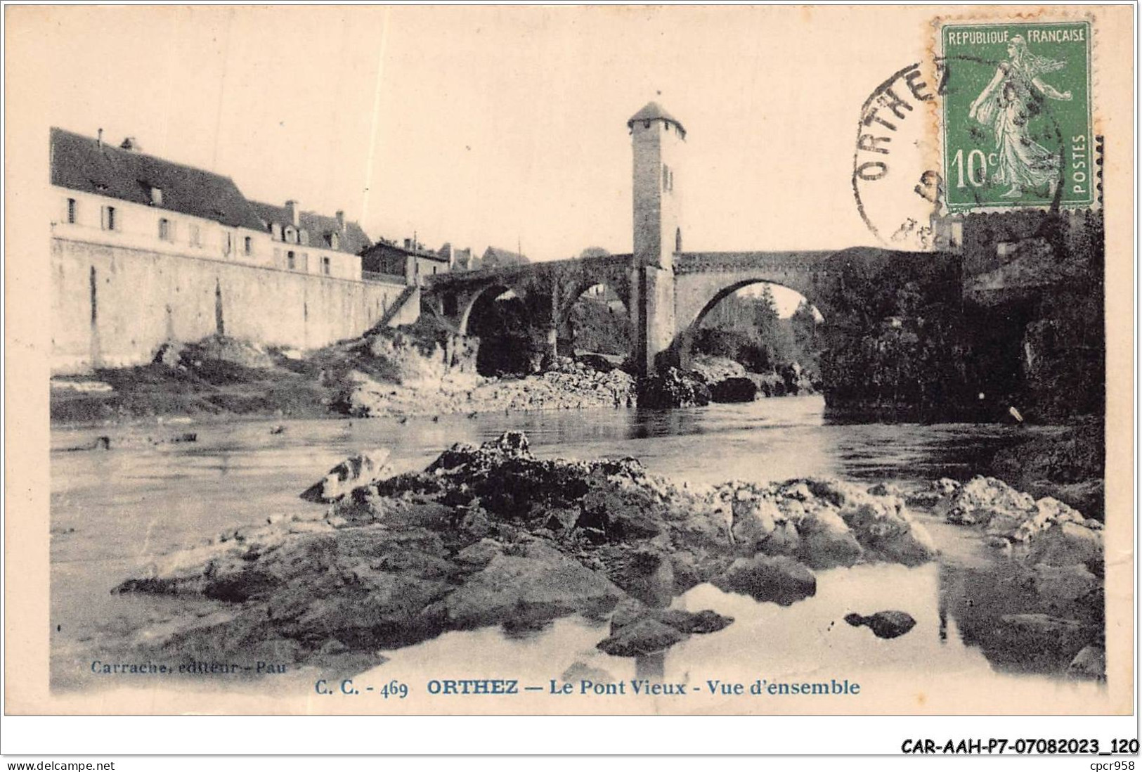 CAR-AAHP7-64-0630 - ORTHEZ - Le Pont Vieux - Vue D'ensemble - Orthez