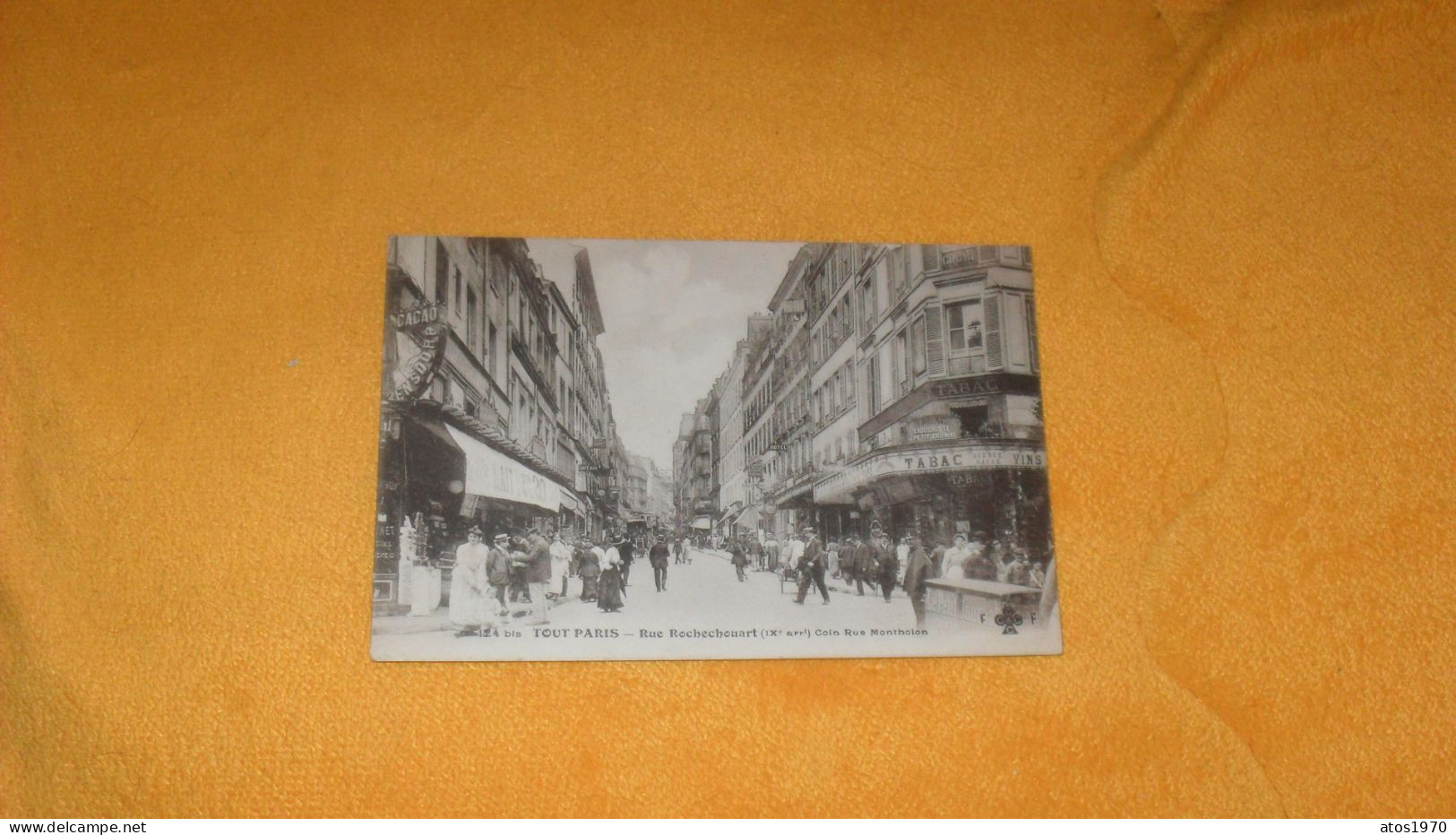 CARTE POSTALE ANCIENNE CIRCULEE DATE ?../ TOUT PARIS.- RUE ROCHECHOUART IXe. COIN RUE MONTHOLON.. - Distretto: 09