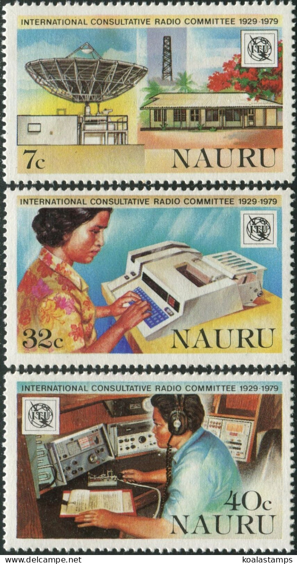 Nauru 1978 SG208-210 Radio Set MNH - Nauru