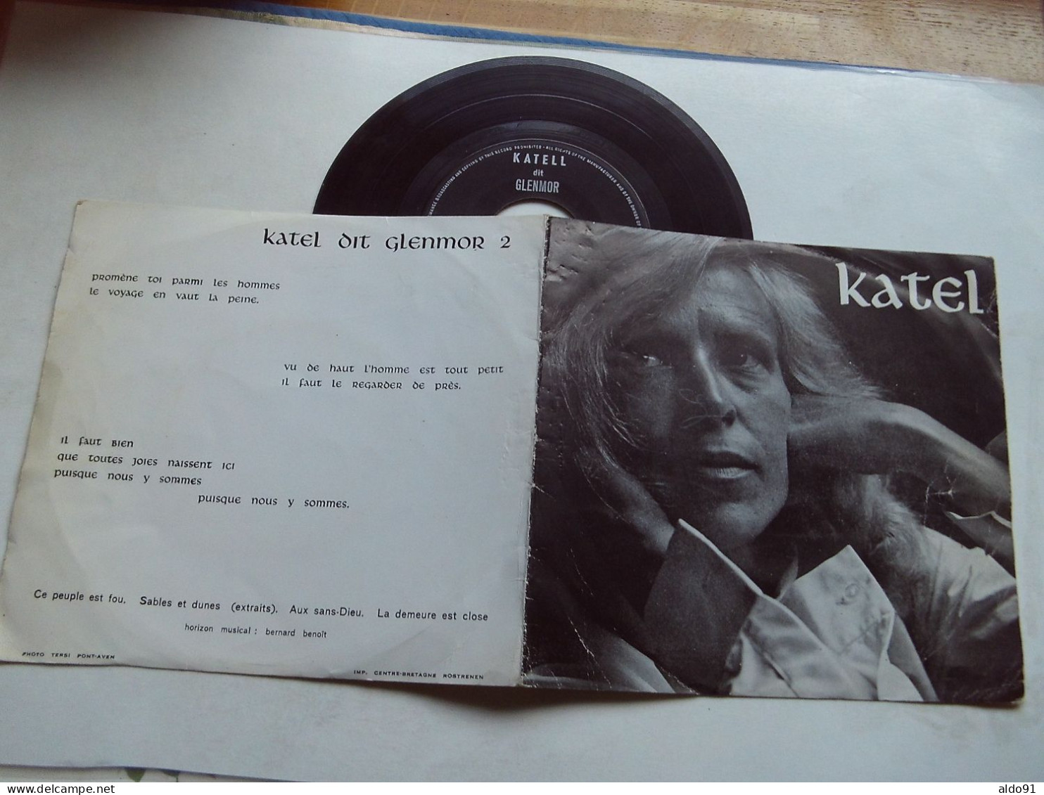 (France - Bretagne - Poésie) - Disque 33 Tours - 17 Cm  " KATEL Dit GLENMOR .... "..........voir Scans - Formats Spéciaux