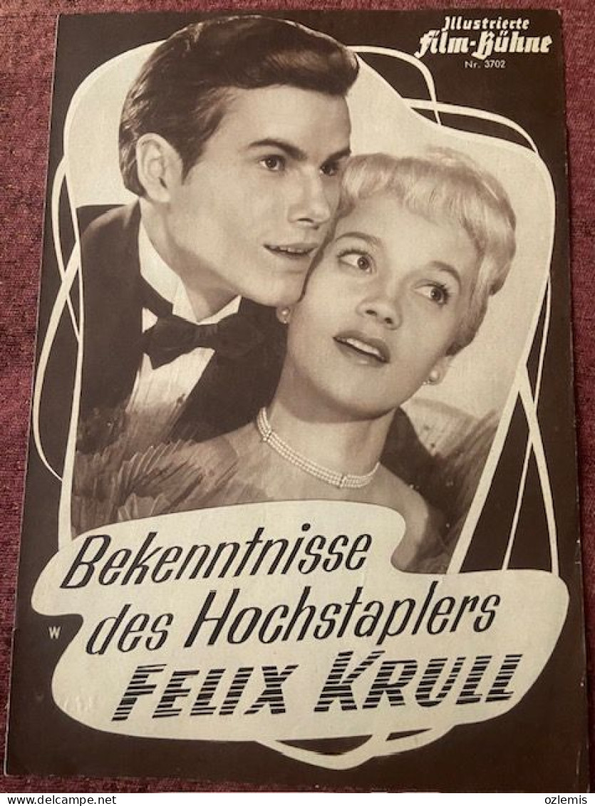 BEKENNTNISSE DES HOCHSTAPLERS FELIX KRULL ,ILLUSTRIERTE ,FILM - KUHNE ,CINEMA,MOVIE ,MAGAZINE - Kino & Fernsehen