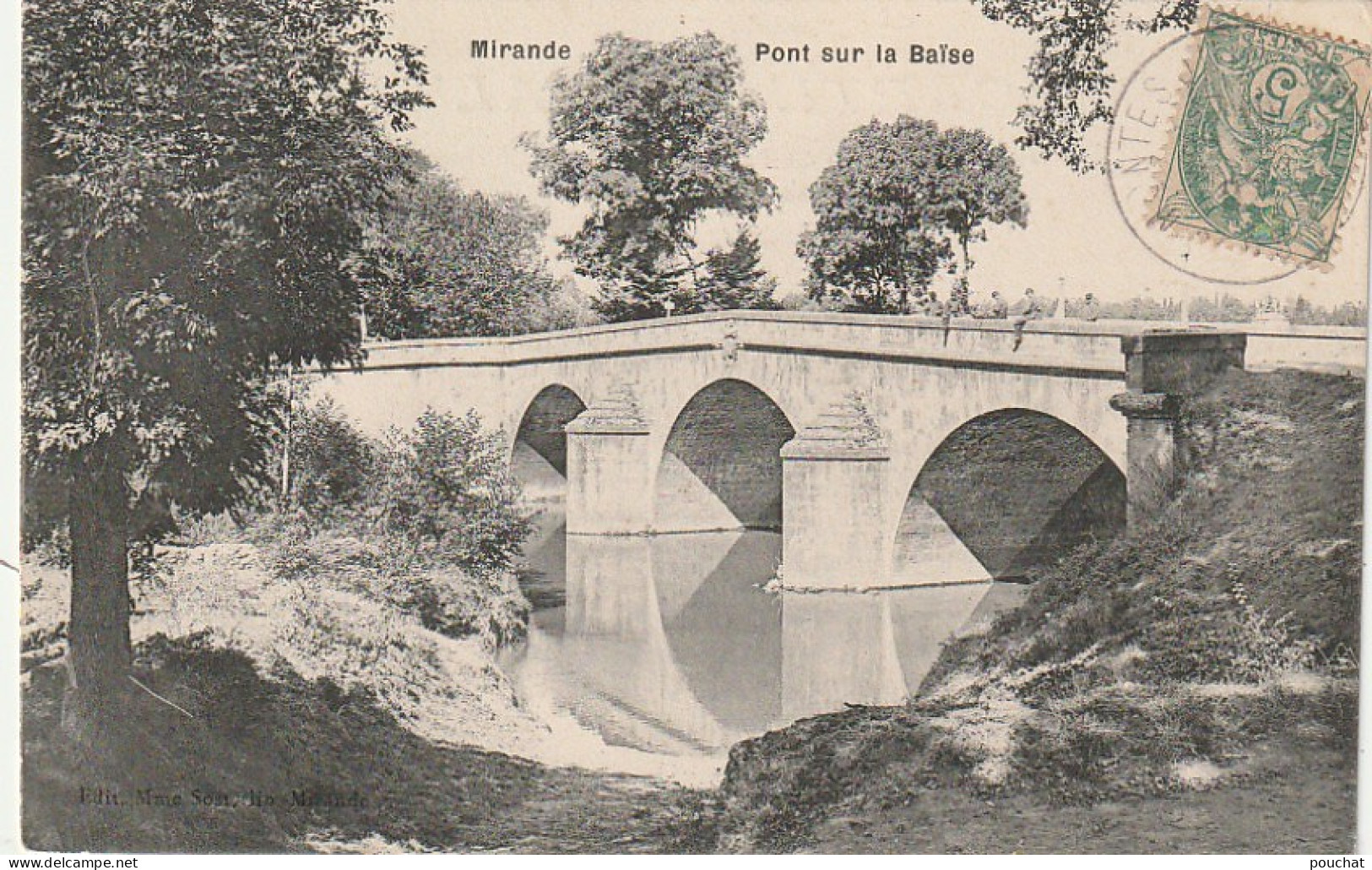 QU 17-(32) MIRANDE - PONT SUR LA BAISE- SOLDATS - 2 SCANS - Mirande