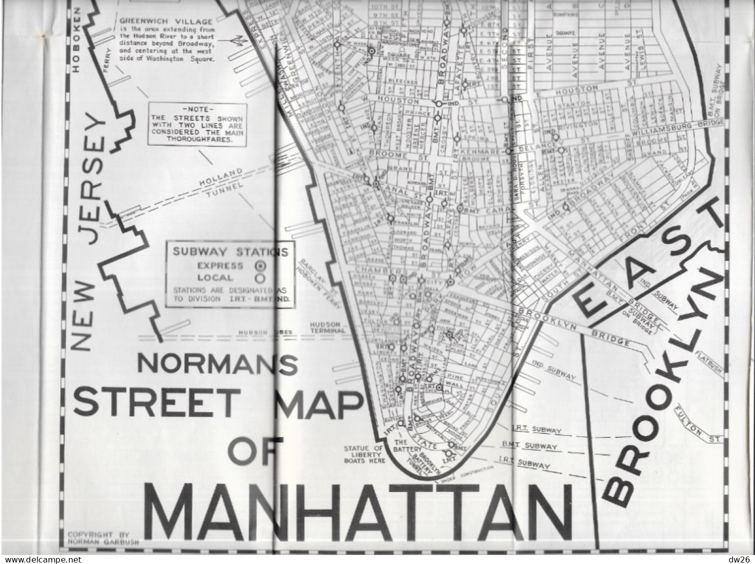 Maps Of New York City (The Standard Visitor's Guide) Mid-town Manhattan, Brooklyn, Queens, Bronx - Strassenkarten