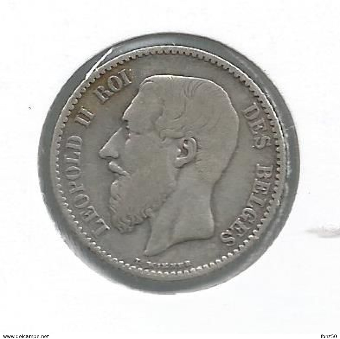 LEOPOLD 2 * 1 Frank 1886 Frans * Z.Fraai / Prachtig * Nr 12819 - 1 Franc