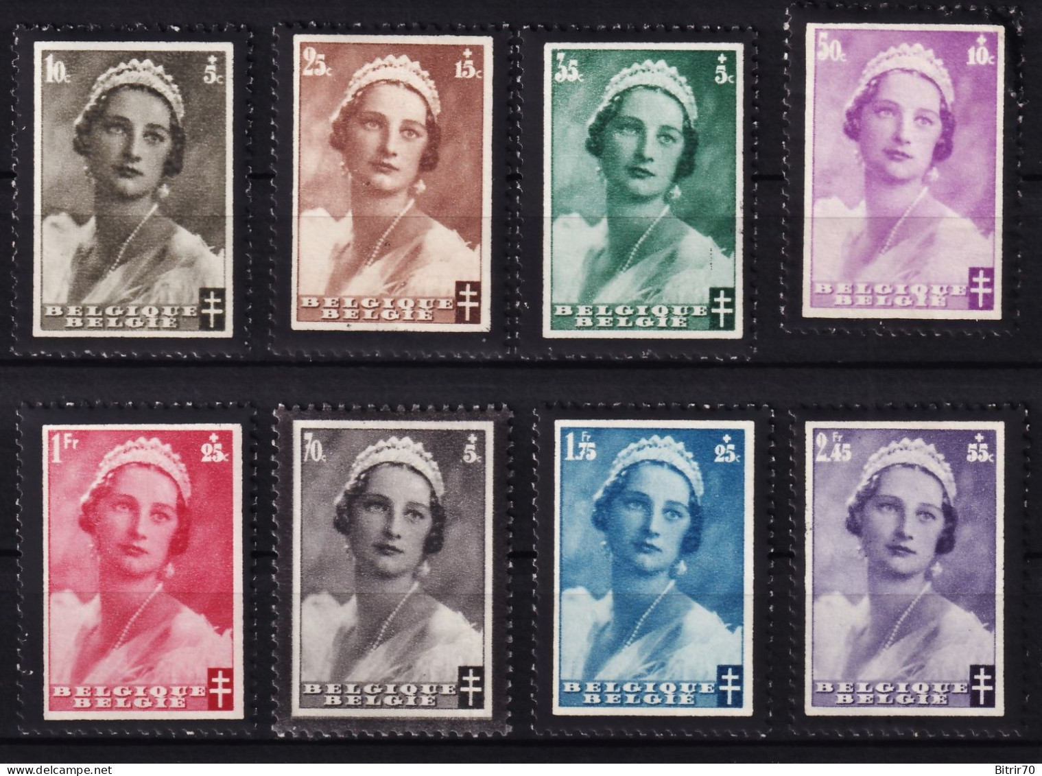 Belgica, 1935 Y&T. 411 / 418, MNH. - Ungebraucht