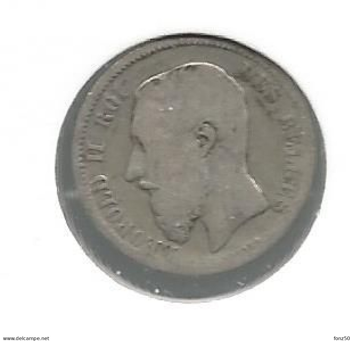 LEOPOLD II * 50 Cent 1886 Frans * Z.Fraai * Nr 12839 - 50 Centimes