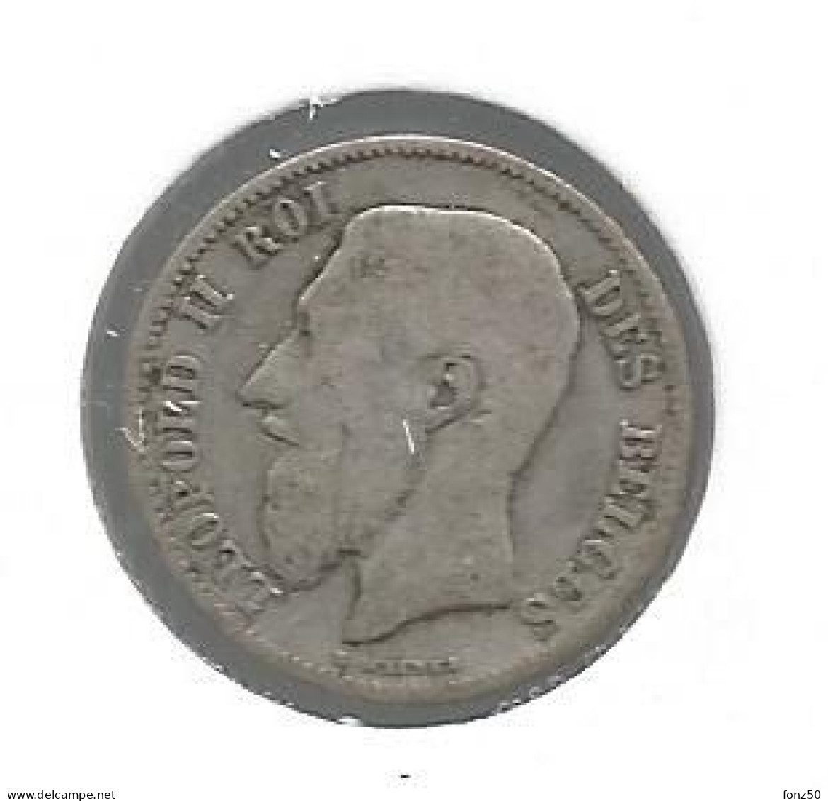 LEOPOLD II * 50 Cent 1898 Frans * Z.Fraai * Nr 12845 - 50 Cent