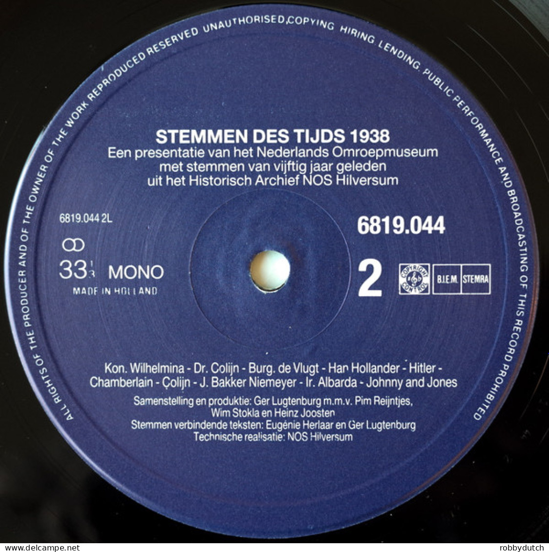 * 2LP *  STEMMEN DES TIJDS 1937-1938 (Holland 1988 EX)