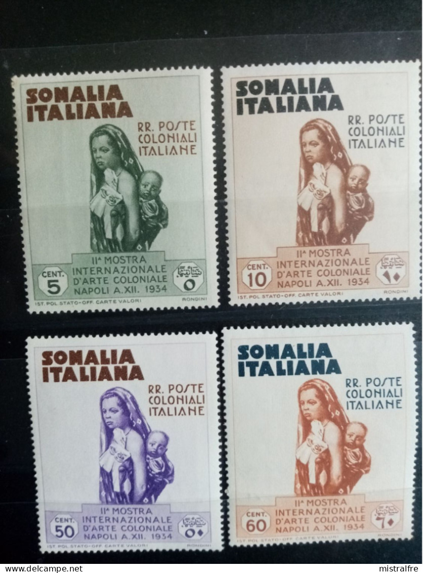 SOMALIE . 1934. 2éme Exposition  Art Colonial.. N° 188 à 193 Série Complète. NEUFS ++.  Côte YT 2020 : 30,00 € - Somalie