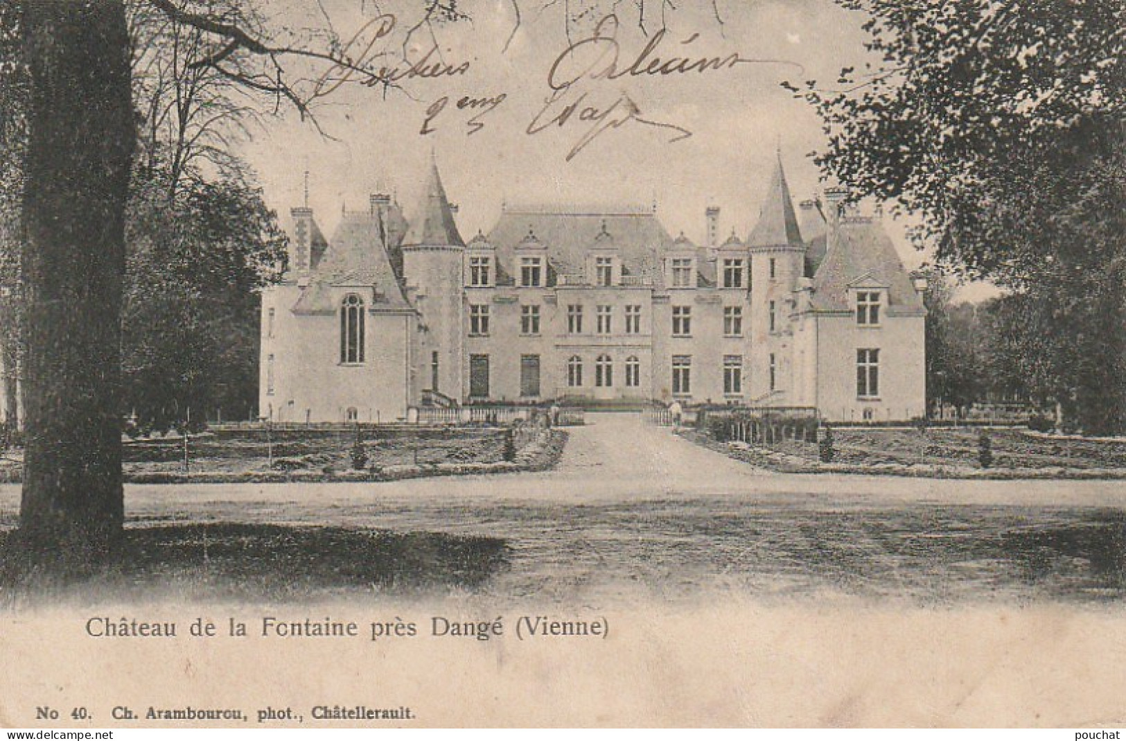 VE 5-(86) CHATEAU DE LA FONTAINE PRES DANGE  - 2 SCANS - Dange Saint Romain