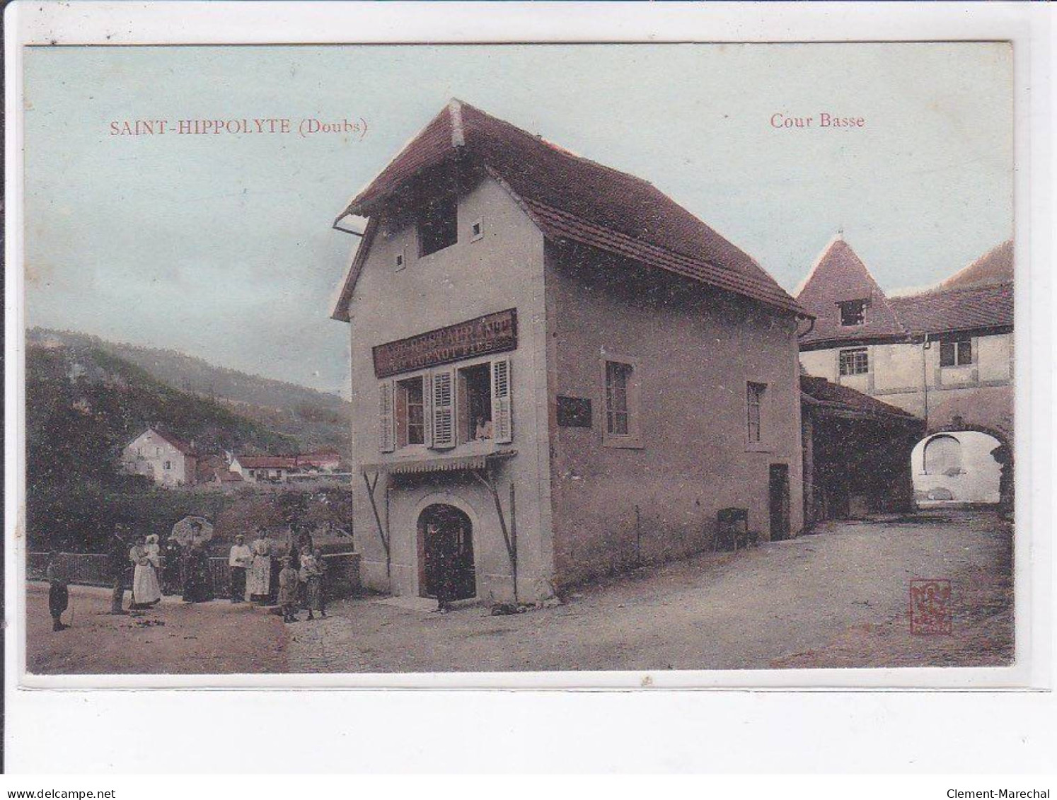 SAINT-HIPPOLYTE: Cour Basse, Café Restaurant - Très Bon état - Saint Hippolyte